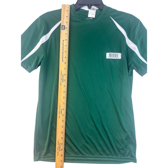 Soffe Athletic Soccer Shirt Green Size M Moisture Wicking Sports Tee - Picture 6 of 8